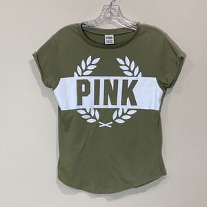 Pink By Victoria’s Secret Green Short Sleeved T-Shirt. Size XS